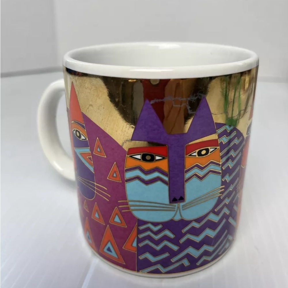 Laurel Burch mug cats